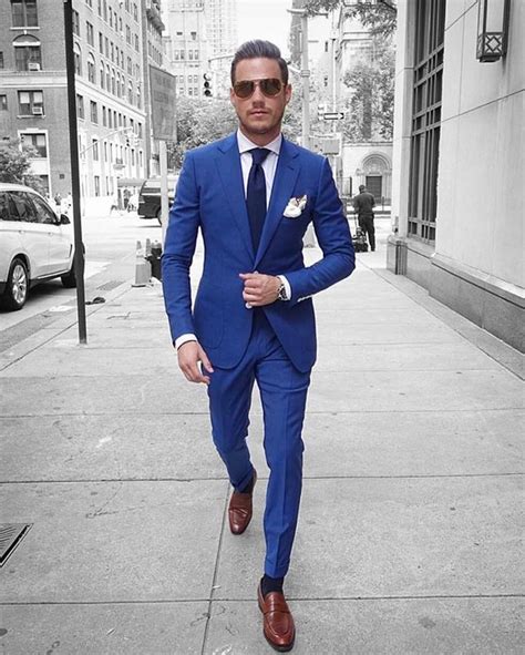 light brown shoes blue suit|blue suit with brown boots.